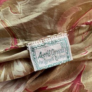 April Cornell silk very large scarf, floral